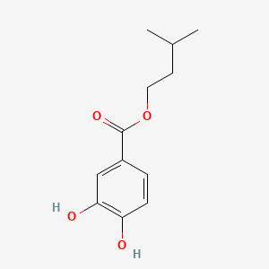 molecular formula C12H16O4 B595770 3-Methylbutyl 3,4-dihydroxybenzoate CAS No. 105603-55-2