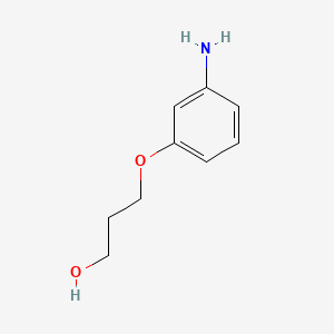 molecular formula C9H13NO2 B595772 3-(3-Aminophenoxy)propan-1-ol CAS No. 121486-70-2