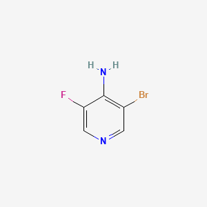 molecular formula C5H4BrFN2 B595775 3-溴-5-氟吡啶-4-胺 CAS No. 1214326-89-2