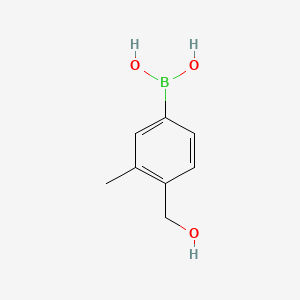 molecular formula C8H11BO3 B595776 4-Hydroxymethyl-3-methylphenylboronic acid CAS No. 1218790-88-5