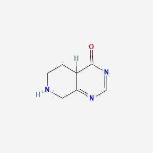 molecular formula C7H9N3O B595785 5,6,7,8-Tetrahydropyrido[3,4-d]pyrimidin-4(4aH)-one CAS No. 1209782-72-8