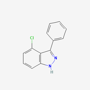 molecular formula C13H9ClN2 B595787 4-氯-3-苯基-1H-吲唑 CAS No. 13097-02-4