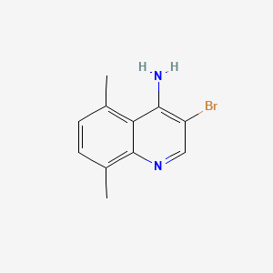 molecular formula C11H11BrN2 B595791 3-Bromo-5,8-dimethylquinolin-4-amine CAS No. 1211418-41-5