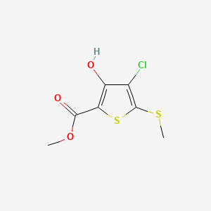 Methyl 4-chloro-3-hydroxy-5-(methylthio)thiophene-2-carboxylate