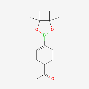 1-(4-(4,4,5,5-Tetramethyl-1,3,2-dioxaborolan-2-yl)cyclohex-3-enyl)ethanone