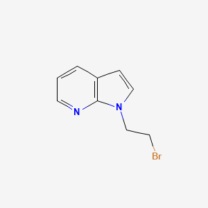 molecular formula C9H9BrN2 B595810 1-(2-Bromoethyl)-1H-pyrrolo[2,3-b]pyridine CAS No. 183208-58-4