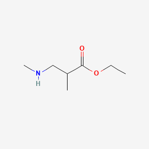 molecular formula C7H15NO2 B595816 2-甲基-3-(甲基氨基)丙酸乙酯 CAS No. 110427-00-4
