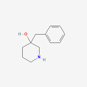 molecular formula C12H17NO B595819 3-Benzylpiperidin-3-ol CAS No. 1269532-67-3