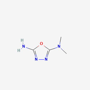 molecular formula C4H8N4O B595843 N,N-dimethyl-1,3,4-oxadiazole-2,5-diamine CAS No. 1210505-82-0
