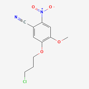 5-(3-Chloropropoxy)-4-methoxy-2-nitrobenzonitrile