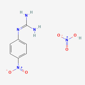 molecular formula C7H9N5O5 B595851 1-(4-Nitrophenyl)guanidine nitrate CAS No. 142992-72-1