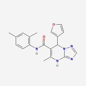 molecular formula C19H19N5O2 B5958531 N-(2,4-dimethylphenyl)-7-(3-furyl)-5-methyl-4,7-dihydro[1,2,4]triazolo[1,5-a]pyrimidine-6-carboxamide 