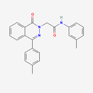 molecular formula C24H21N3O2 B5958558 N-(3-methylphenyl)-2-[4-(4-methylphenyl)-1-oxo-2(1H)-phthalazinyl]acetamide 