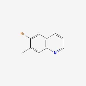 molecular formula C10H8BrN B595856 6-Bromo-7-methylquinoline CAS No. 122759-89-1