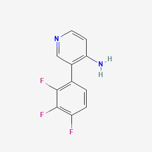 molecular formula C11H7F3N2 B595857 3-(2,3,4-Trifluorophenyl)pyridin-4-amine CAS No. 1258624-27-9