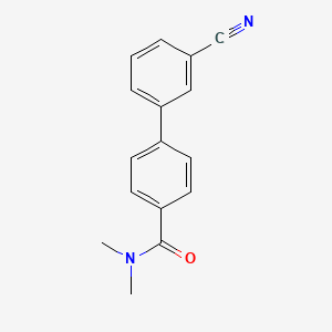 molecular formula C16H14N2O B595859 4-(3-Cyanophenyl)-N,N-dimethylbenzamide CAS No. 1365271-77-7