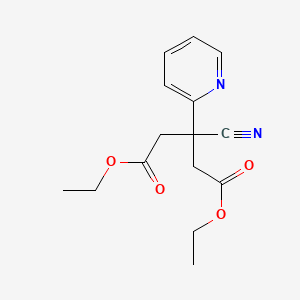 Diethyl 3-cyano-3-(pyridin-2-yl)pentanedioate