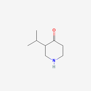 molecular formula C8H15NO B595886 3-Isopropylpiperidin-4-one CAS No. 150668-81-8