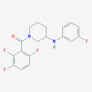 molecular formula C18H16F4N2O B5958973 N-(3-fluorophenyl)-1-(2,3,6-trifluorobenzoyl)-3-piperidinamine 