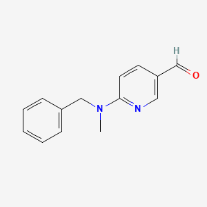 molecular formula C14H14N2O B595901 6-(Benzyl(methyl)amino)nicotinaldehyde CAS No. 1355223-58-3