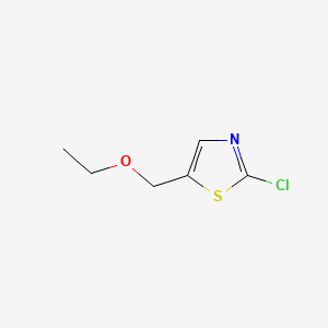 molecular formula C6H8ClNOS B595904 2-Chloro-5-(ethoxymethyl)thiazole CAS No. 1209494-04-1