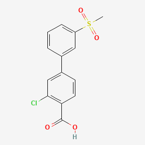 2-Chloro-4-(3-methylsulfonylphenyl)benzoic acid