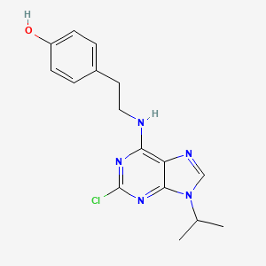 4-(2-((2-Chloro-9-isopropyl-9H-purin-6-yl)amino)ethyl)phenol