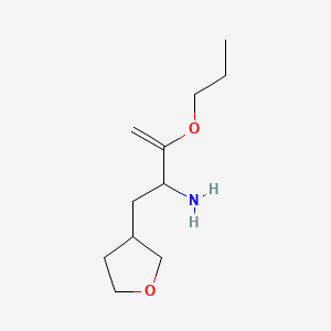molecular formula C9H17NO3 B595921 Ethyl 2-amino-3-(oxolan-3-yl)propanoate CAS No. 1255237-45-6