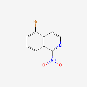 molecular formula C9H5BrN2O2 B595925 5-Bromo-1-nitroisoquinoline CAS No. 1217440-57-7