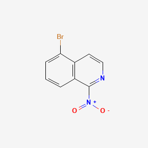 molecular formula C9H5BrN2O2 B595925 Isoquinoline, 5-bromo-1-nitro- CAS No. 1217440-57-7
