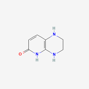 molecular formula C7H9N3O B595936 1,2,3,4-Tetrahydropyrido[2,3-B]pyrazin-6-OL CAS No. 1260788-24-6