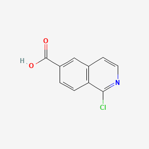 molecular formula C10H6ClNO2 B595937 1-氯异喹啉-6-甲酸 CAS No. 1256787-42-4
