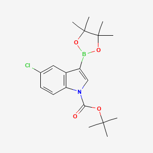 tert-Butyl 5-chloro-3-(4,4,5,5-tetramethyl-1,3,2-dioxaborolan-2-yl)-1H-indole-1-carboxylate