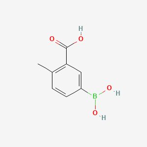 molecular formula C8H9BO4 B595939 5-Borono-2-methylbenzoic acid CAS No. 1256346-18-5