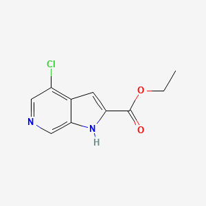 molecular formula C10H9ClN2O2 B595940 Ethyl 4-chloro-1H-pyrrolo[2,3-C]pyridine-2-carboxylate CAS No. 1234616-15-9