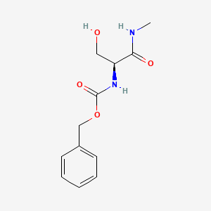 molecular formula C12H16N2O4 B595946 (S)-benzyl 3-hydroxy-1-(methylamino)-1-oxopropan-2-ylcarbamate CAS No. 19647-68-8