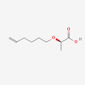 molecular formula C9H16O3 B595952 (R)-2-(Hex-5-enyloxy)propanoic acid CAS No. 1218998-90-3