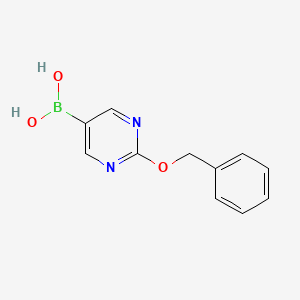 molecular formula C11H11BN2O3 B595958 2-Benzyloxypyrimidine-5-boronic acid CAS No. 1217500-86-1