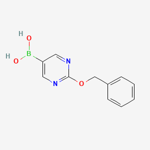 molecular formula C11H11BN2O3 B595958 (2-(Benzyloxy)pyrimidin-5-yl)boronic acid CAS No. 1217500-86-1