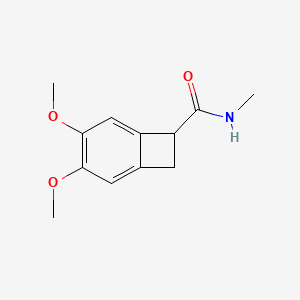 molecular formula C12H15NO3 B595960 3,4-Dimethoxy-N-methylbicyclo[4.2.0]octa-1,3,5-triene-7-carboxamide CAS No. 1206230-27-4