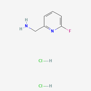 molecular formula C6H9Cl2FN2 B595966 (6-Fluoropyridin-2-yl)methanamine dihydrochloride CAS No. 1257535-08-2