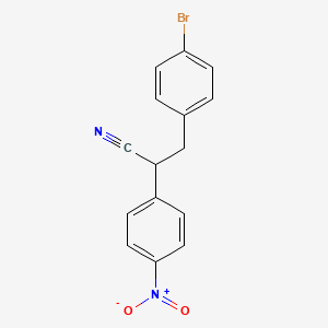 3-(4-Bromophenyl)-2-(4-nitrophenyl)propanenitrile