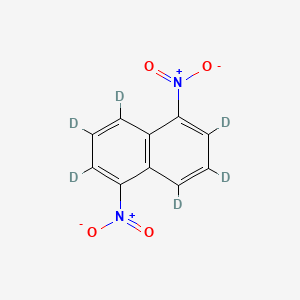 molecular formula C10H6N2O4 B595970 1,5-Dinitronaphthalene-d6 CAS No. 1219804-48-4