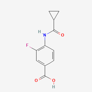 4-[(Cyclopropylcarbonyl)amino]-3-fluorobenzoic acid