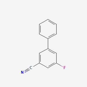 molecular formula C13H8FN B595973 3-Fluoro-5-phenylbenzonitrile CAS No. 1214352-57-4