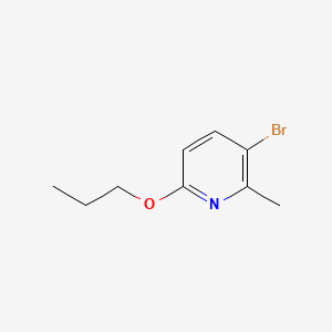 3-Bromo-2-methyl-6-propoxypyridine