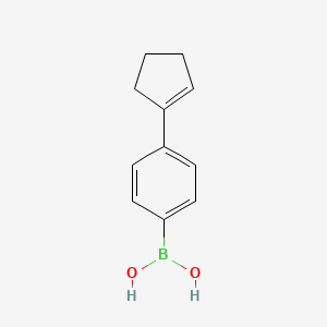 molecular formula C11H13BO2 B595982 4-Cyclopentenylphenylboronic acid CAS No. 1217501-39-7