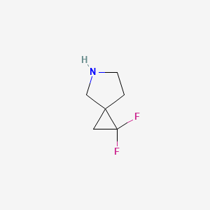 molecular formula C6H9F2N B595984 1,1-Difluoro-5-azaspiro[2.4]heptane CAS No. 1215166-77-0