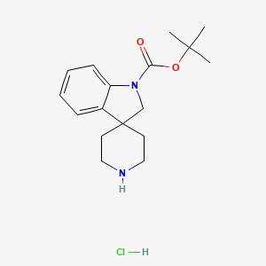 tert-Butyl spiro[indoline-3,4'-piperidine]-1-carboxylate hydrochloride