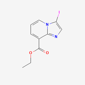 molecular formula C10H9IN2O2 B595991 Ethyl 3-iodoimidazo[1,2-a]pyridine-8-carboxylate CAS No. 1262409-63-1
